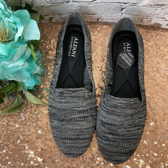 ALFANI Step N Flex Rorrii Knit Loafer Flats - Picture 2 of 5